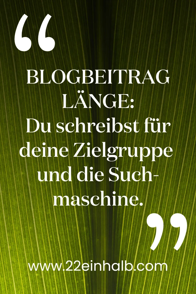 Wie lang sollte in Blogartikel sein? Lies mehr ...